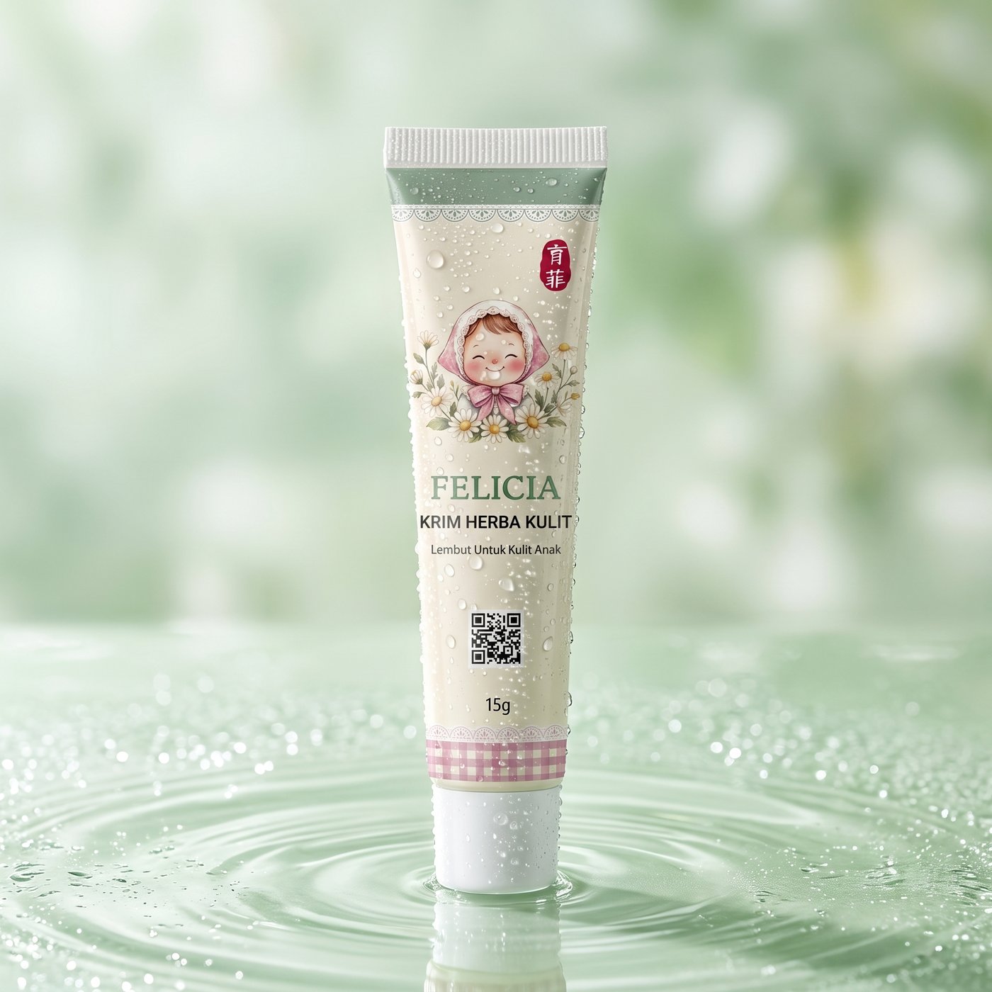 FELICIA tube standing amid gentle water ripples